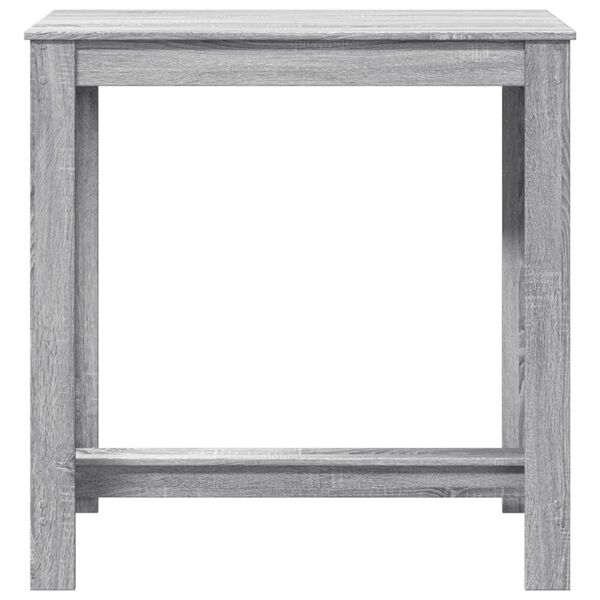 vidaXL Table de bar sonoma gris 102x50x103,5 cm bois d'ing&eacute;nierie