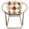 vidaXL Chaise Losange marron cuir v&eacute;ritable