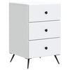 vidaXL Cabinet de chevet Blanc 43 x 41 x 66,5 cm Bois d'ing&eacute;nierie