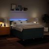 vidaXL Sommier &agrave; lattes de lit avec matelas Bleu 140x190 cm Tissu
