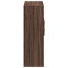 vidaXL Buffet haut ch&ecirc;ne marron 80x42,5x124 cm bois d'ing&eacute;nierie