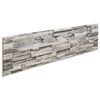 vidaXL Panneaux muraux 3D 14 pcs gris clair 100x25 cm EPS