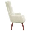 vidaXL fauteuil Cr&egrave;me 69 x 74 x 93 cm Velours