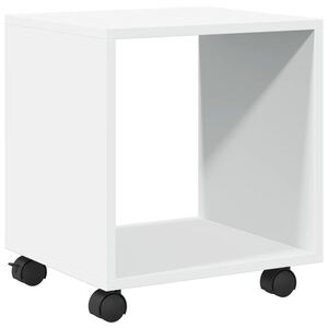 vidaXL Armoire &agrave; roulettes blanc 37x33x42,5 cm bois d&rsquo;ing&eacute;nierie