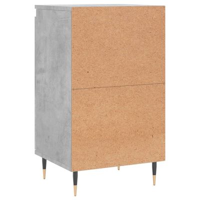 vidaXL Buffet gris béton 40x35x70 cm bois d'ingénierie