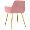vidaXL Chaises &agrave; manger lot de 4 Rose Velours