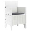 vidaXL Chaise de jardin 4 pcs Blanc 53 x 49 x 85 cm Polypropyl&egrave;ne