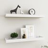 vidaXL &Eacute;tag&egrave;res murales Loggia 2 pcs Ch&ecirc;ne et blanc 60x15x4 cm MDF