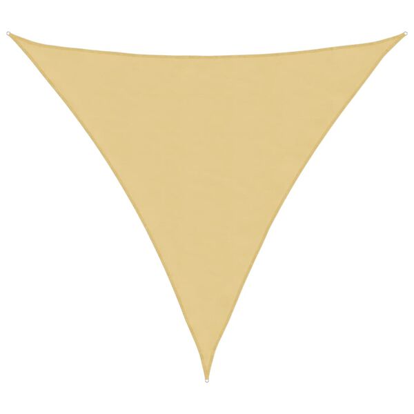 vidaXL Voile d'ombrage sable 3x3x3 m 100 % polyester oxford
