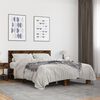 vidaXL Cadre de lit sans matelas ch&ecirc;ne fum&eacute; 140x200 cm