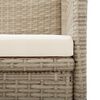 vidaXL Ensemble &agrave; manger de jardin 7 pcs Beige