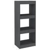 vidaXL Biblioth&egrave;que/S&eacute;parateur de pi&egrave;ce Gris 40x30x103,5 cm Pin massif
