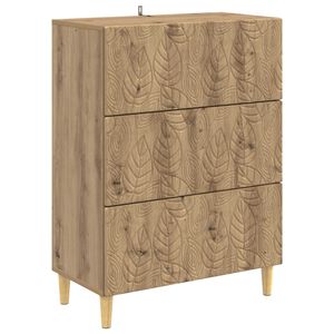 vidaXL Armoire &agrave; tiroirs 66 x 34,5 x 90 cm Bois d'ing&eacute;nierie