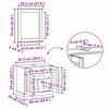 vidaXL Ensemble de mobilier de salle de bain 4 pcs Blanc antique