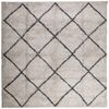 vidaXL Tapis shaggy &agrave; poils longs moderne beige anthracite 200x200 cm