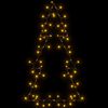 vidaXL Lumi&egrave;res de No&euml;l silhouette d'arbre de No&euml;l 80 LED blanc chaud