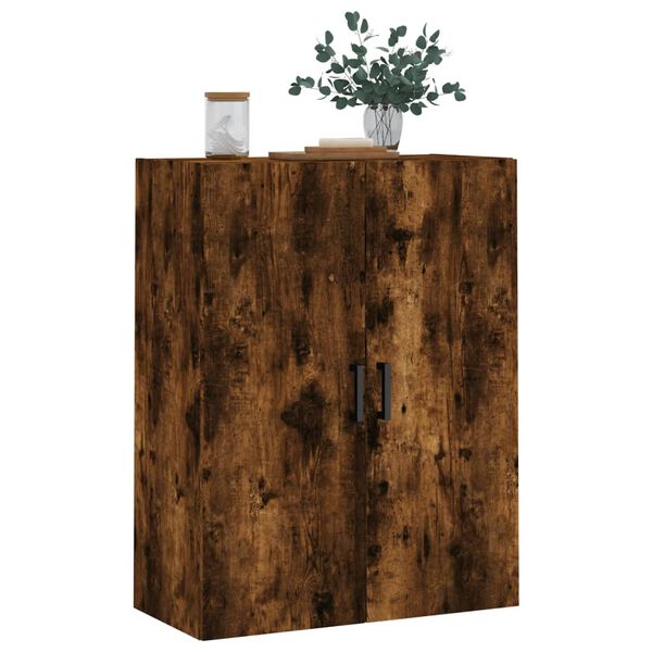 vidaXL Armoire murale ch&ecirc;ne fum&eacute; 69,5x34x90 cm