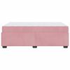 vidaXL Cadre de lit avec matelas Rose 120 x 200 cm tissu