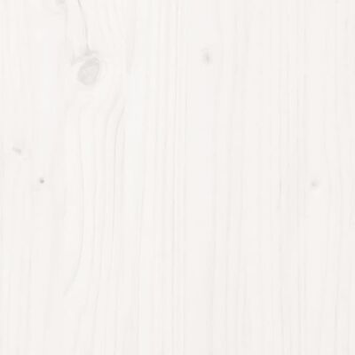 vidaXL Cadre de lit Blanc Bois de pin massif 90x190 cm Simple