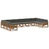 vidaXL Ensemble de canap&eacute;s d'ext&eacute;rieur 10 pc Naturel et Anthracite
