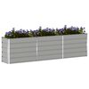 vidaXL Jardini&egrave;re Gris clair 480 x 50 x 45 cm Acier galvanis&eacute;