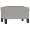 vidaXL Ensemble de canap&eacute;s 3 pcs avec coussins Gris clair Tissu