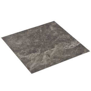 vidaXL Dalles de plancher PVC autoadh&eacute;sif 5,11 m&sup2; noir marbre