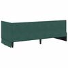 vidaXL Cadre de lit d'angle Vert foncé 80 cm x 200 cm Velours