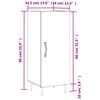 vidaXL Buffet Ch&ecirc;ne marron 34,5x34x90 cm Bois d'ing&eacute;nierie