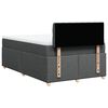 vidaXL Sommier &agrave; lattes de lit avec matelas Gris fonc&eacute; 120x200cm Tissu