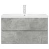 vidaXL Ensemble de meubles de salle de bain 2 pcs gris b&eacute;ton
