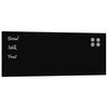 vidaXL Tableau noir magn&eacute;tique mural Noir 80x30 cm Verre tremp&eacute;