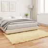 vidaXL Tapis en fausse Tafalla Cr&egrave;me 160 x 230 cm Polyester