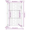 vidaXL Portail de jardin Anthracite 100x150 cm Acier Design carré