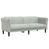 vidaXL Ensemble de canap&eacute;s 2 pcs gris clair velours
