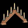vidaXL Pont de bougie de No&euml;l Marron 39.5 x 5 x 29 cm Pin massif