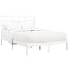 vidaXL Cadre de lit sans matelas blanc bois massif 120x200 cm