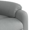 vidaXL Fauteuil inclinable électrique gris clair tissu