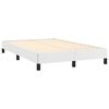 vidaXL Sommier &agrave; lattes de lit avec matelas blanc 120x190cm similicuir