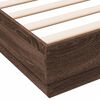 vidaXL Cadre de lit sans matelas ch&ecirc;ne marron 120x200 cm