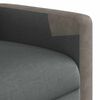 vidaXL Fauteuil de massage inclinable Gris fonc&eacute; Tissu
