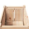 vidaXL Cache-pot de jardin Nature 40 x 40 x 70 cm Bois de pin massif