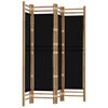 vidaXL Cloison de s&eacute;paration pliante 4 panneaux 160 cm Bambou et toile