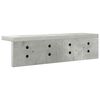 vidaXL Porte-manteau mural Gris b&eacute;ton 40 x 10,5 x 10,5 cm