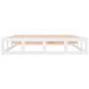 vidaXL Cadre de lit sans matelas blanc 140x190 cm bois massif