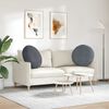 vidaXL Coussins de si&egrave;ge 2 pcs Gris fonc&eacute; &Oslash; 40 x 13 cm Velours
