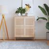 vidaXL Portes d'armoire &agrave; persiennes 4 pcs 39,5x39,4 cm pin massif