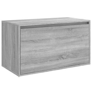 vidaXL Banc d'entr&eacute;e 80x40x45 cm Sonoma gris Bois d'ing&eacute;nierie