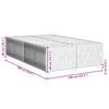 vidaXL Cadre de lit sans matelas gris clair 120x190 cm velours