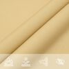 vidaXL Voile d'ombrage sable 6x4 m 100 % polyester oxford